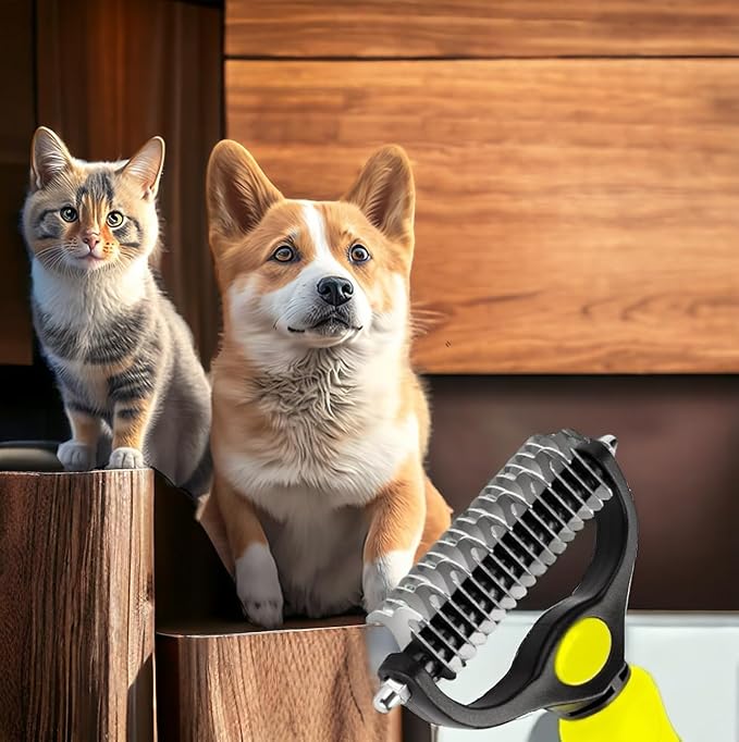 Pet Grooming Brush For Dogs and Cats.