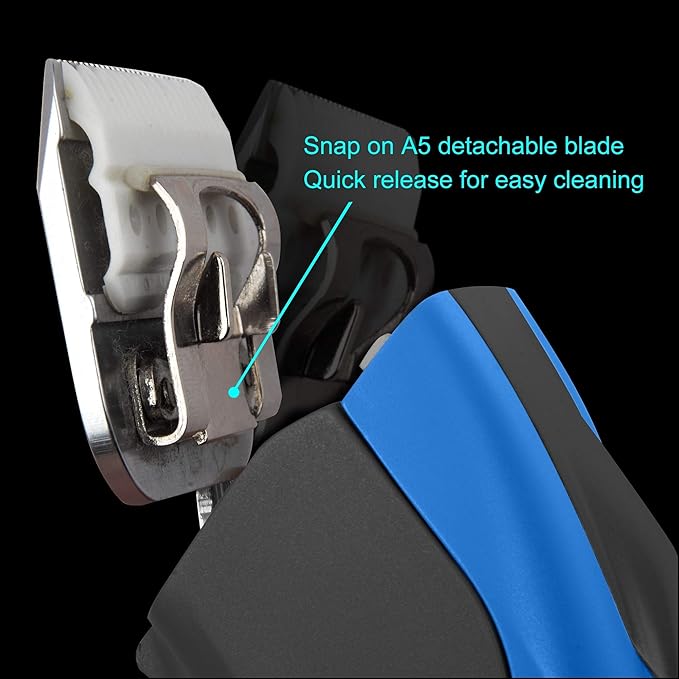 Detachable Ceramic Blade - Size 15 Blade 3/64", Made of High-Tech Ceramic Materials, Compatible with Most Andis, Oster, Wahl A5 Clippers