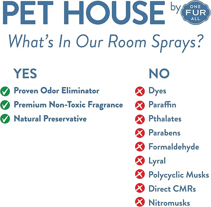 One Fur All Pet House Freshening Room Spray - Mango Peach - Concentrated Air Freshener - Non-Toxic & Pet-Friendly Air Freshener - Pet Odor Eliminator Room Spray