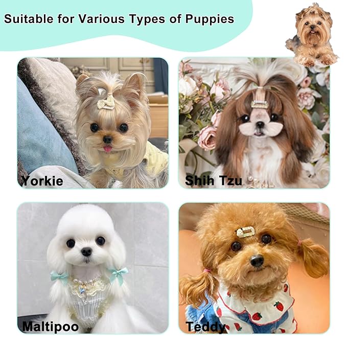 Cute Plastic Dog Comb with Stainless Steel Bristles and Furry Ears Design - Pet Grooming Tool for Removing Dirt and Tangles (Green)