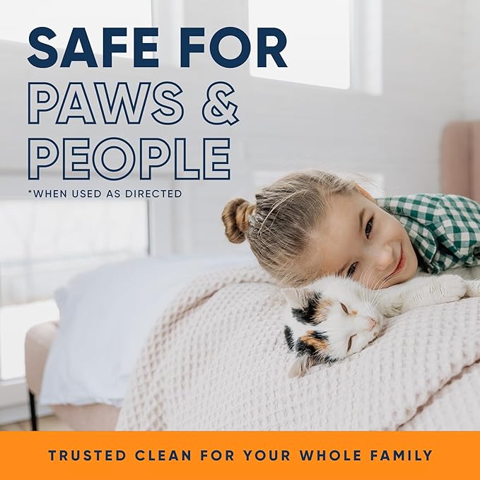 Orange Odor Eliminator | Pet Odor Deodorizer for Strong Odor | Enzyme Stain Cleaner for Cats, Dogs, and Pets | Great for Carpets, Furniture, Dog Kennels, and More (32 Fl Oz)