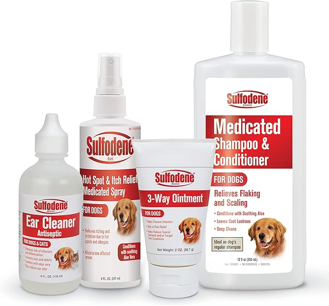 Sulfodene Medicated Shampoo & Conditioner for Dogs 12oz