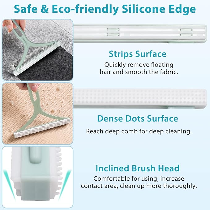 Pet Grooming Glove Brush,Self-Cleaning Slicker Pet Brush for Short and Long Haired pats,Dog Bath Brush for Shedding and Grooming,Removes Loose Hair and Tangles,Promote Circulation