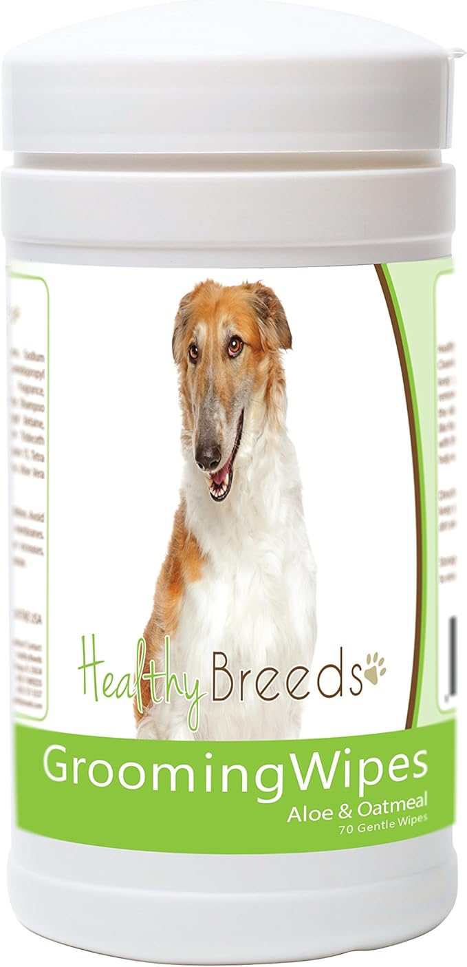Healthy Breeds Borzois Grooming Wipes 70 Count
