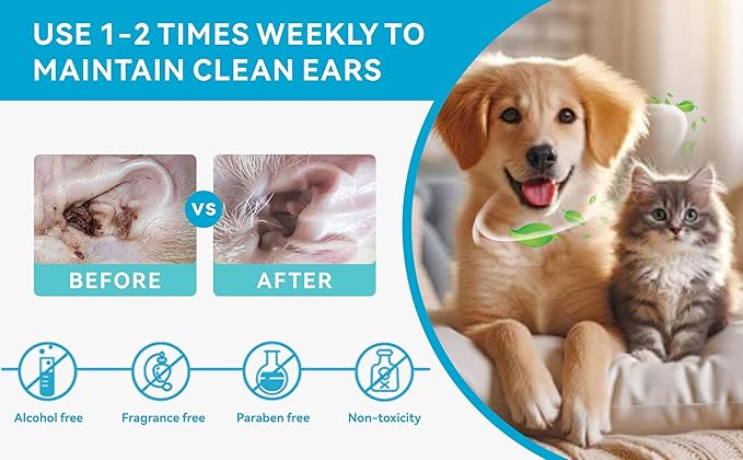 PET Teeth Cleaning Wipes for Dogs & Cats, No-Rinse Finger Toothbrush, Reduces Plaque & Freshens Breath Teeth Care Wipes,Disposable pet Cleaning and Gum Care Wipes, 50 Count