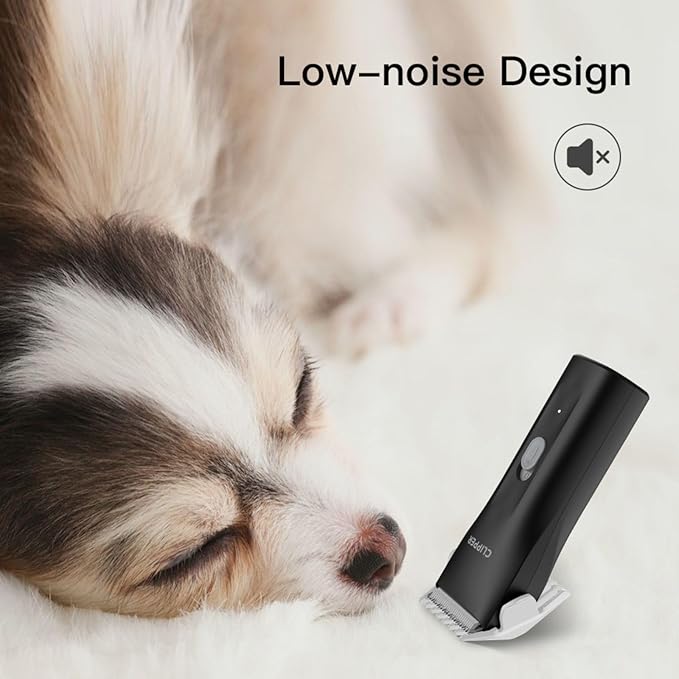 Handy & Powerful Long Lasting Pet Electric Hair Trimmer Kits Waterproof Cordless Rechargeable Grooming Shavers for Small Dogs and Cats