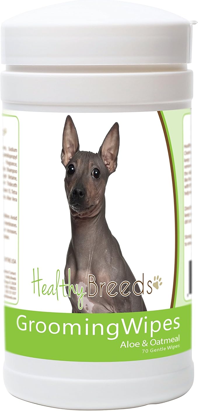 Healthy Breeds American Hairless Terrier Grooming Wipes 70 Count