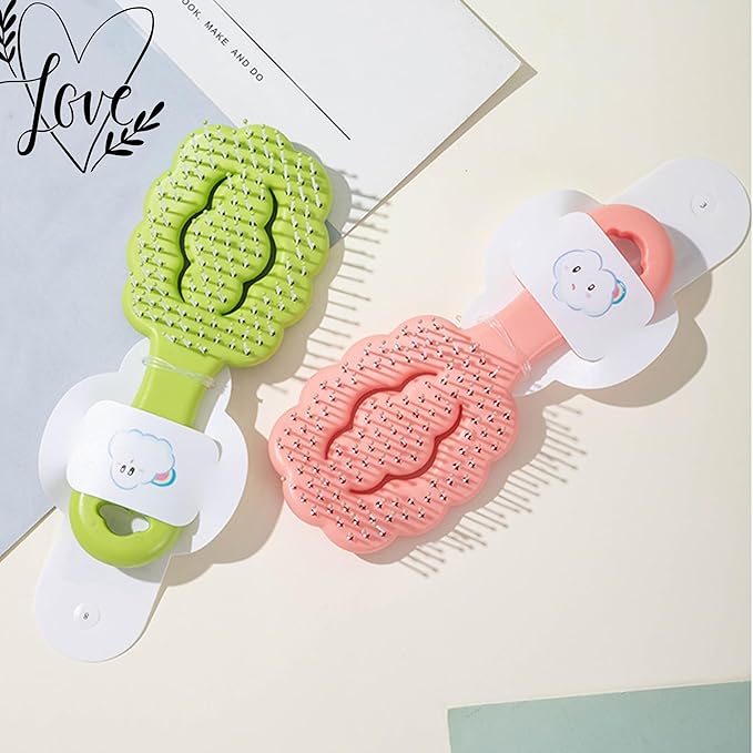 Small Dog Grooming Brush,Cloud Shape Puppy Brush Detangling Dog Hair Brushes for Wet or Dry - Perfect for Shih Tzus, Yorkies, Maltipoos - Ideal Puppy Hair Brushes for Maltese and Small Breeds (Pink)