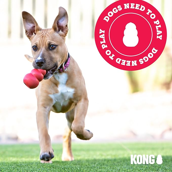 KONG Classic Stuffable Dog Toy - Fetch & Chew Toy for Dogs - Treat-Filling Capabilities & Erratic Bounce for Extended Play Time - Durable Natural Rubber Material - for Extra Large Dogs