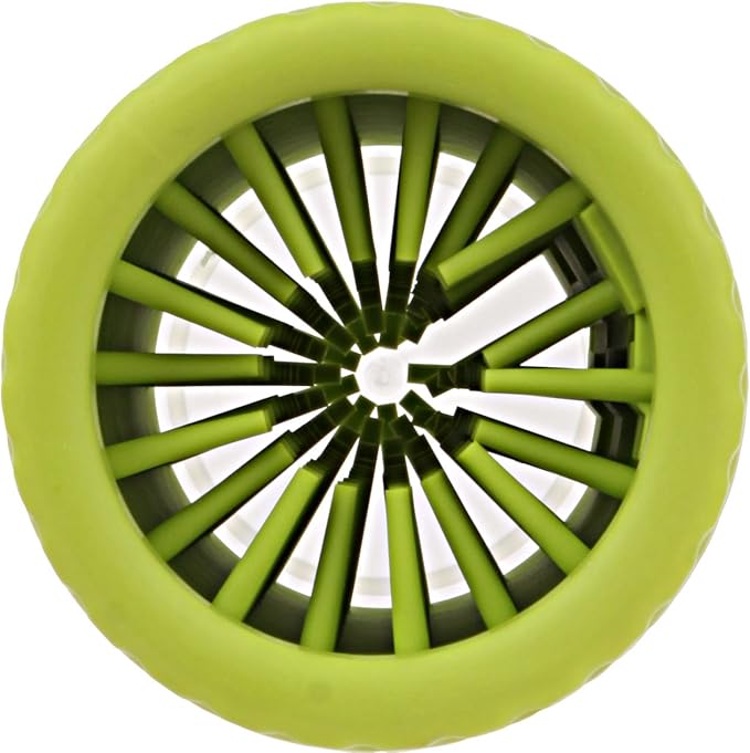 Dexas MudBuster Portable Pet Cleaning Kit with Dog Paw Washer, Pet Bathing Brush, Microfiber Towel, Medium, Green