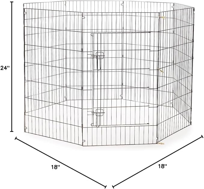 ProSelect Everlasting Exercise Dog Pen – Durable Construction in Secure Pen for Dog Shows or Backyard, 24x18” Panel Size