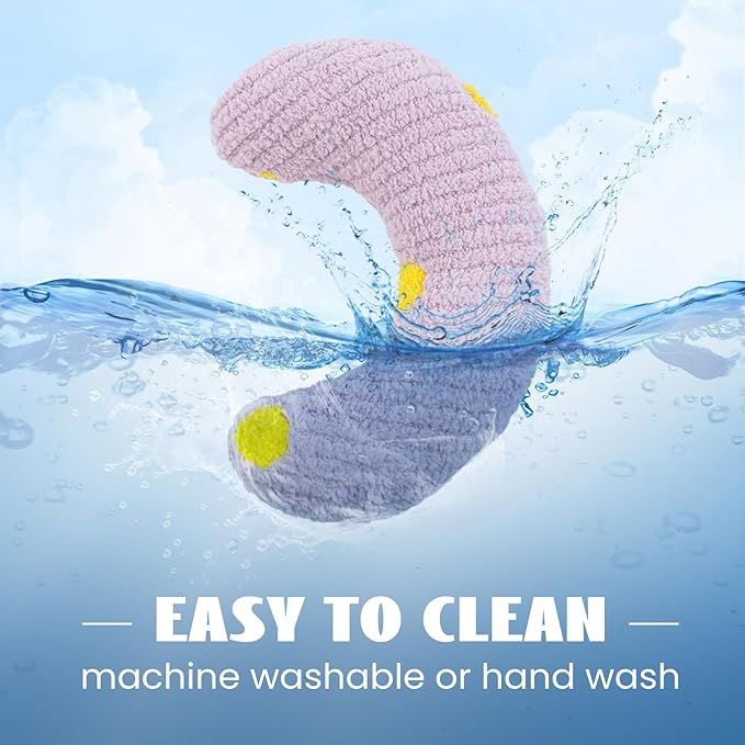 T'CHAQUE Cat Pillow, Dog Neck Pillow Anxiety Relief, Comfort Cat Pillows for Indoor Cats, Ultra Soft Dog Calming Pillow Bed, Half Donut Cuddler Sleeping Improve Pillow Pet for Upper Spine Support