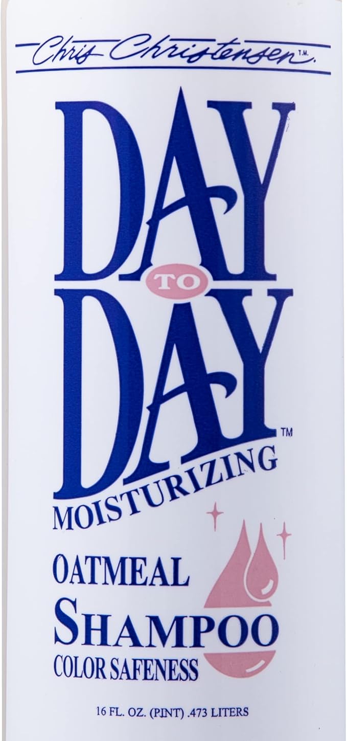 Chris Christensen Day to Day Ultra Concentrated Dog Shampoo, Makes up to 8 Bottles, Groom Like a Professional, Moisturizing, All Coat Types, for Daily Use, Made in USA, 16oz