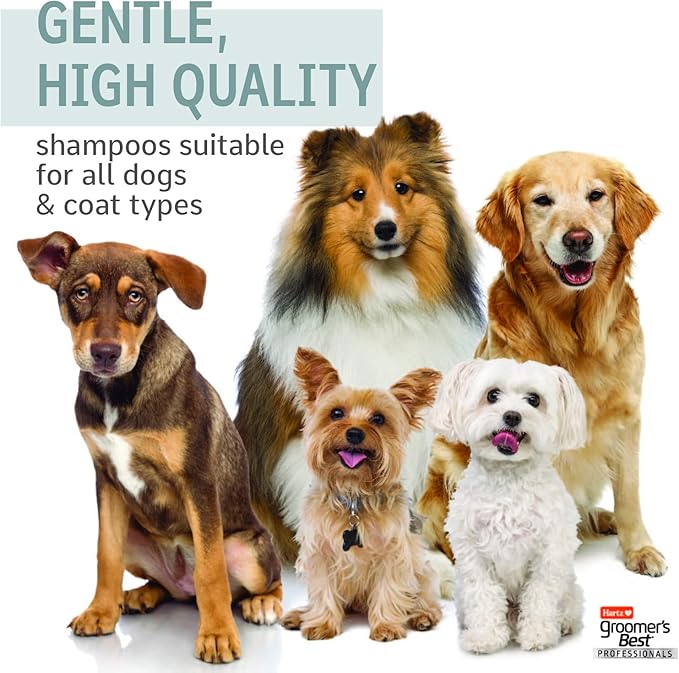 Hartz Groomer's Best Professionals 6-in-1 Dog Shampoo and Conditioner in One, 18 oz