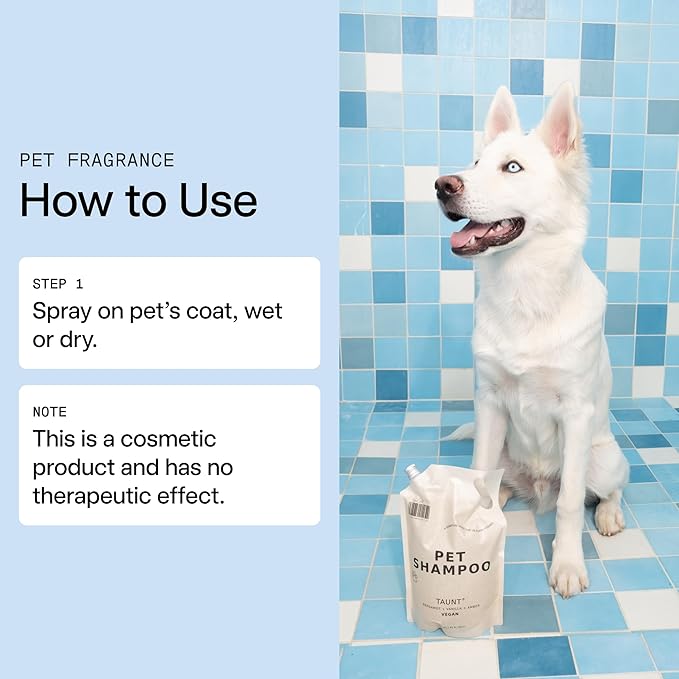 DedCool Pet Shampoo (01 Taunt, Refill 45 OZ) Tear-Free, for Sensitive Skin, Hypoallergenic, Dry Skin & Itch Relief, Deodorizing Shampoo & Conditioner for Dogs & Cats, Vegan, Clean, Non-Toxic