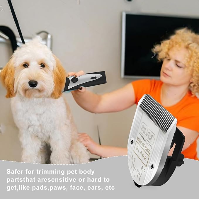 5 in 1 Replacement Blades Compatible with WAHL Bravura .Chromado,Creativa,Figura Dog Clippers for Dogs Grooming(2 Packs