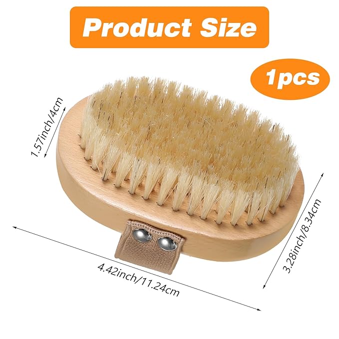 Soft Bristle Pet Brush, Pet Close Brush Bamboo Massage Handheld with Soft Boar Bristles and Elastic Band for Short Haired Cats and Dogs