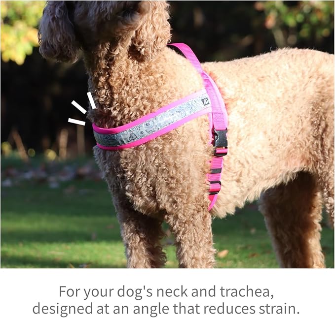 hakusan】 New Just Fit Dog Harness Dragon - Reflective, Paisley, Stress-Free, Japanese Made,one-touch buckles,easily put on,(Red×Black, 3)