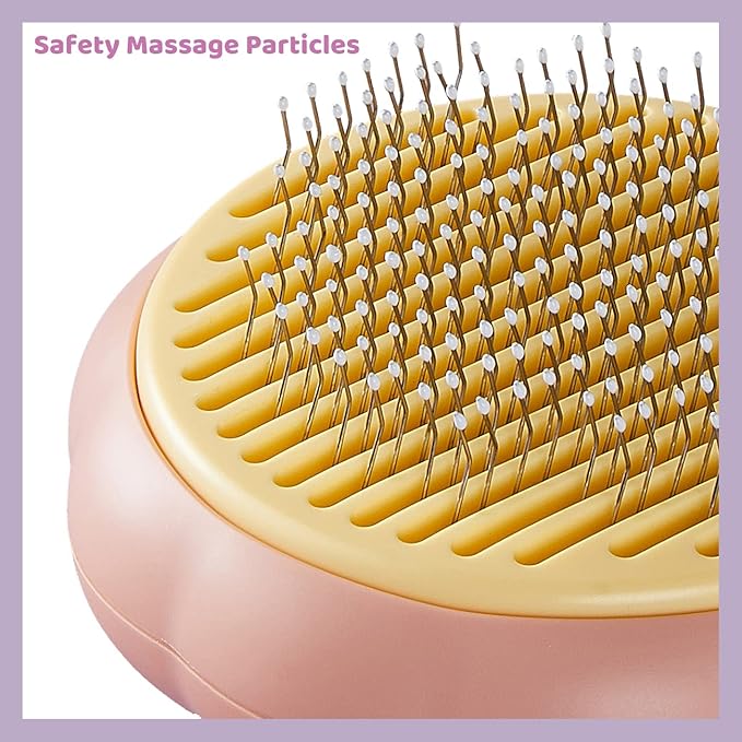 Self-Cleaning Pet Brush Grooming Comb for Cats Dogs Hair Shedding Tools for Tangled Hair Removing Cleaning Massage