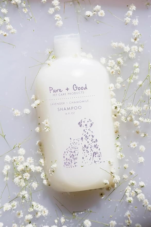 Lavender + Chamomile Shampoo and Conditioner Set, Soothing Lavender and Herbaceous Chamomile, Formulated for All Pets, Gentle and Cleansing, Made in The USA, Cruelty Free, 16 fl oz