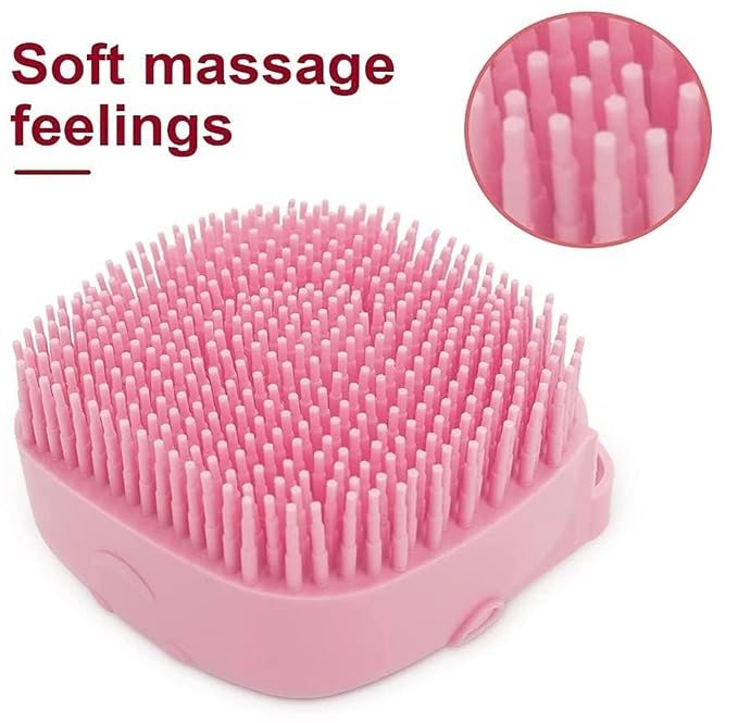 Pet Dog Shampoo Massager Brush Cat Massage Comb Grooming Scrubber Shower Brush for Bathing Short Hair Soft Silicone Brushes