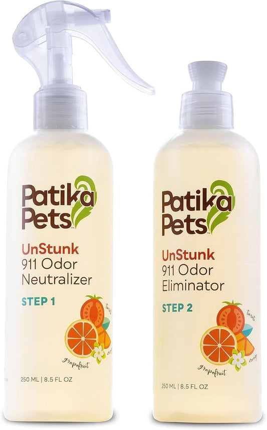 UnStunk 911 Odor Neutralizer and Odor Eliminator for Extreme Pet Odors, 2 Bottles of 8.5 Fl Oz