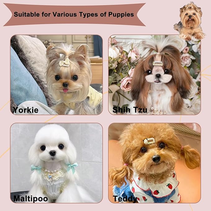 Foldable Cactus Puppy Brush Small Dogs Soft Bristles Grooming Tool Yorkie Shih Tzu Maltipoo Maltese (Pink)