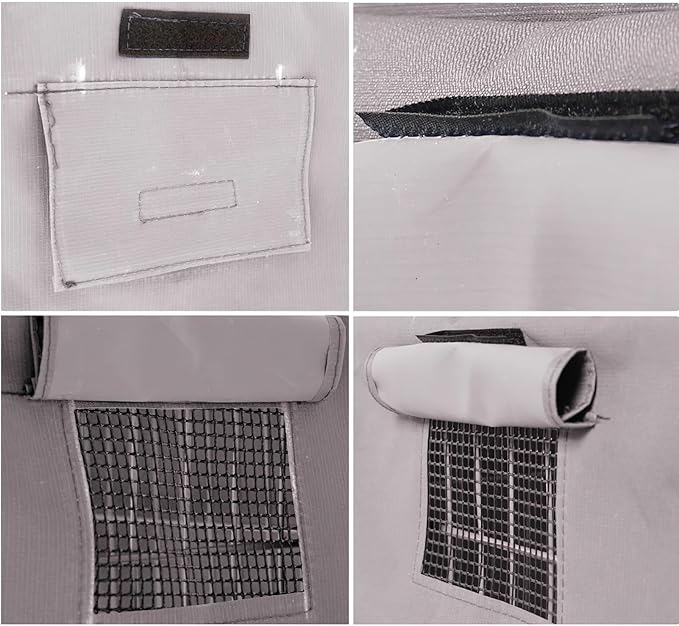 Dog Crate Cover Waterpoof Grey Pet Kennel Covers for Puppy Cat Indoor Outdoor Fit for 1 Door Wire Crate, 35.43x22.05x26.77 Inch