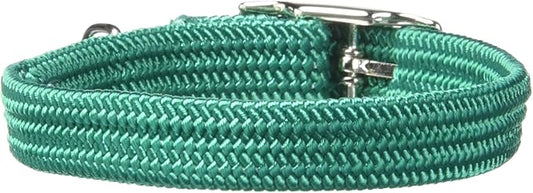 Kool Kat Elastic Cat Safety Collar with Bell, Green, 8"