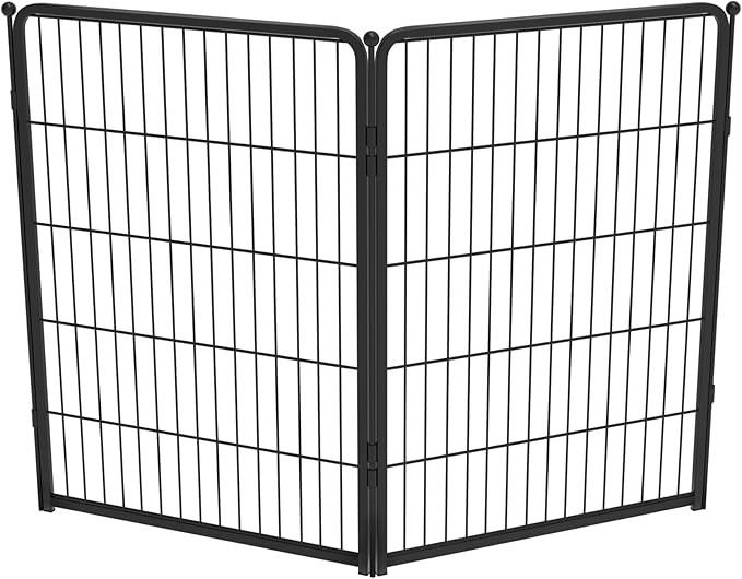 FXW Homeplus Dog Playpen for Indoor Use - Stress-Free and Safe Play, Heavy Duty 40 Inch 2 Panels Dog Pen for Medium and Large Dogs, Black│Patented