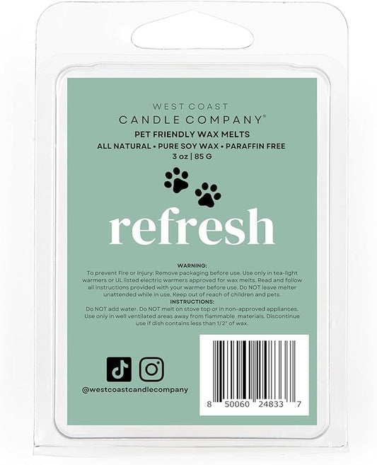 Pet Friendly Wax Melts | Pet Safe Wax Melts | All Natural Dog Safe Wax Melts | Non-Toxic Wax Melts | Pet Odor Eliminator | Pure Soy Wax Melts | Veterinarian Approved (Refresh)