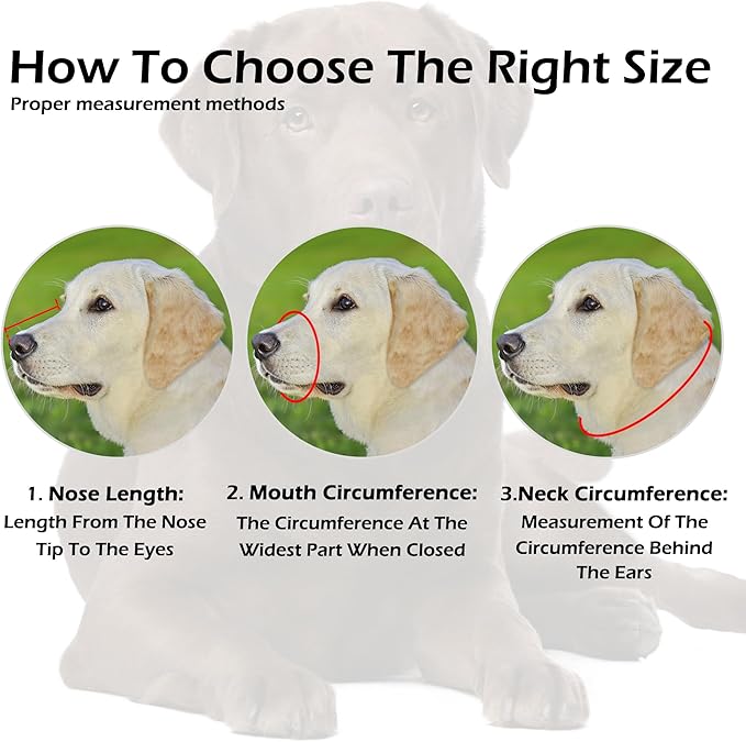 OOPSDOGGY Labrador Dog Muzzle for Large Dogs - Leather Breathable Secure Basket Muzzle for Large Breeds Retriever Prevents Biting No Chewing Adjustable (Brown, Size 6 - Labrador Retriever)