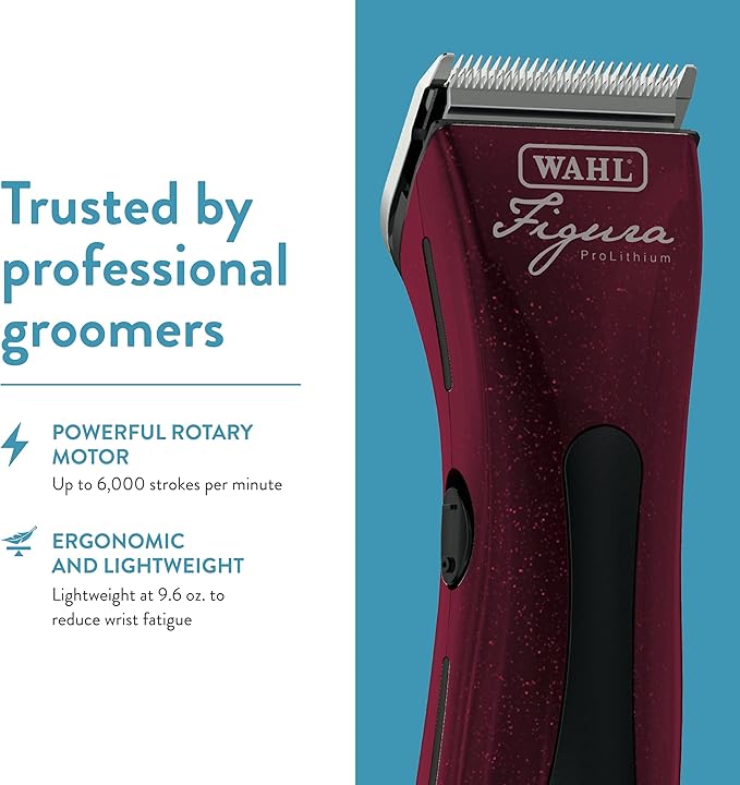 Wahl Professional Animal Figura Equine Horse Cordless Clipper Kit - Metallic Red