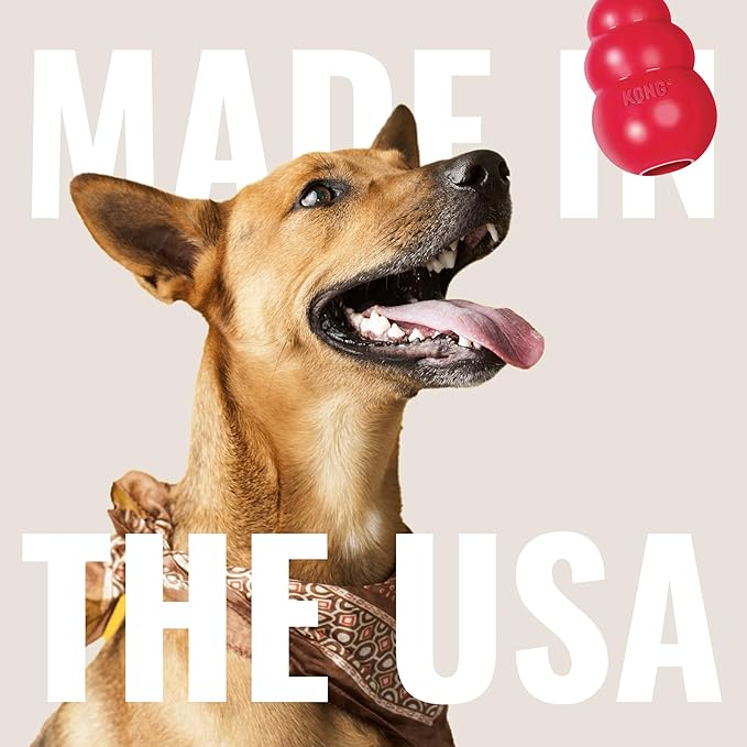 KONG Classic Stuffable Dog Toy - Fetch & Chew Toy for Dogs - Treat-Filling Capabilities & Erratic Bounce for Extended Play Time - Durable Natural Rubber Material - for Extra Large Dogs