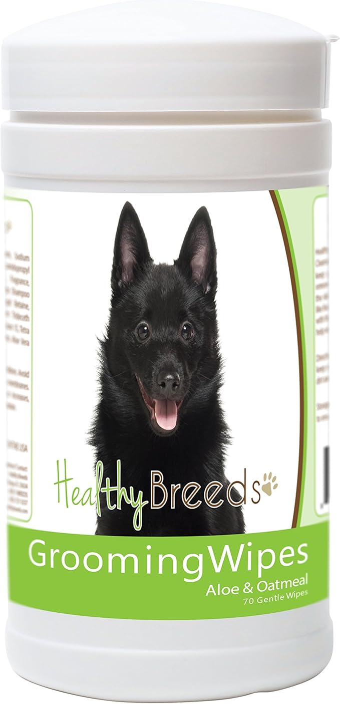 Healthy Breeds Schipperke Grooming Wipes 70 Count