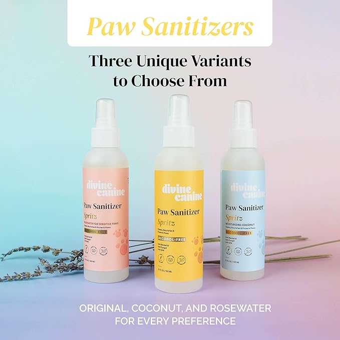 Dog Paw Cleaner - 5.1 Fl Oz of Alcohol Free Paw Sanitizer Spritz - Made with Aloe, Copaiba Oil, and Lemongrass Oil to Nourish and Clean Paws - Made in The USA