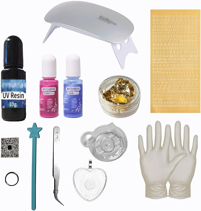 Pet Name Tags Personalized, ID Tags DIY kit for Dog&Cat, Customered Dog Tags with QR Code | Dynamic Profiles | Privacy Protected | Souvenir | with Rings (Heart)