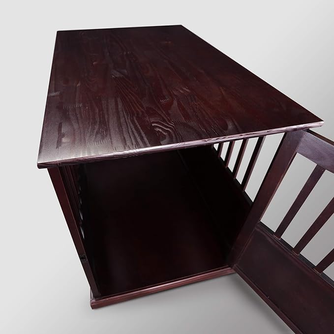 Casual Home Wooden Pet Crate, End Table, Medium, New Espresso