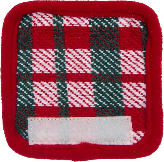 Puppia Festive Dog Leash Checkered Pattern for Small and Medium Dog, Red, Medium