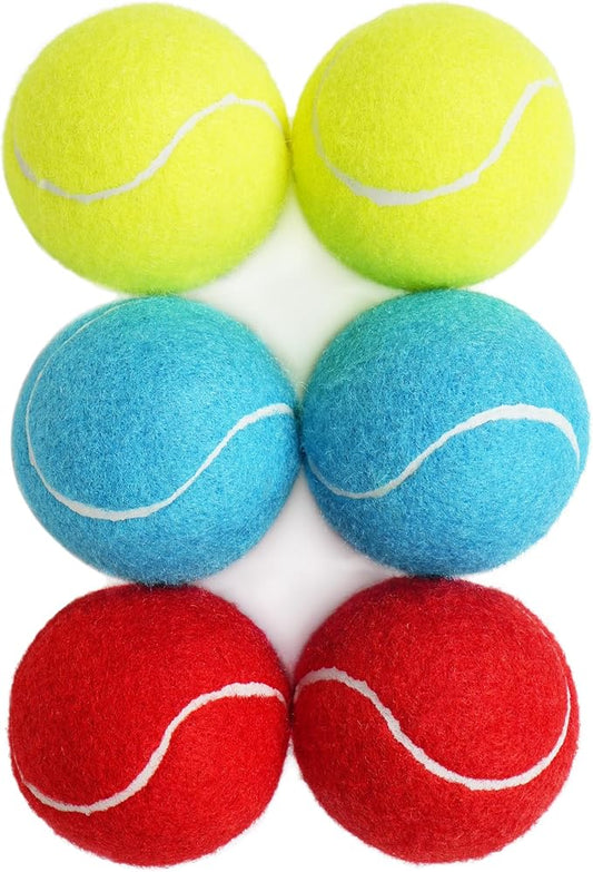 PrimePets Toys for Dogs, 2.5 Inch Dog Toys, Interactive Pet Dog Toy Balls for Medium, Large Dogs,Tennis Balls for Dogs