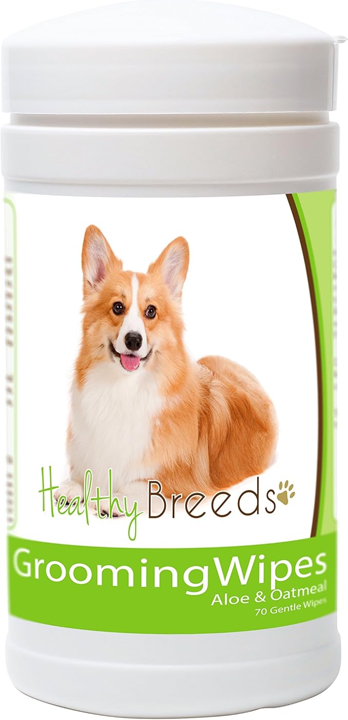 Healthy Breeds Pembroke Welsh Corgi Grooming Wipes 70 Count
