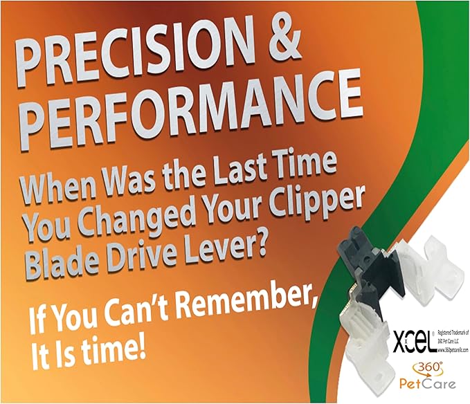 XCEL Drive Assembly Lever Replacement Blade for Pet Clippers (Pack of 4)