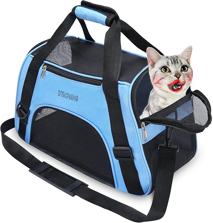 Airline Approved Pet Carrier,Soft-Sided Pet Travel Carrier for Cats Dogs Puppy Comfort Portable Foldable Pet Bag
