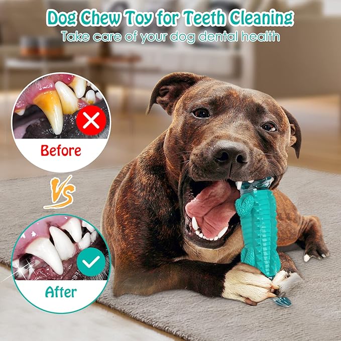 Dog Toys for Aggresive Chewers:Dog Toys for Large Dogs - Tough Dog Chew Toys - Indestructible Dog Toys for All Breed Sizes to Keep Them Busy