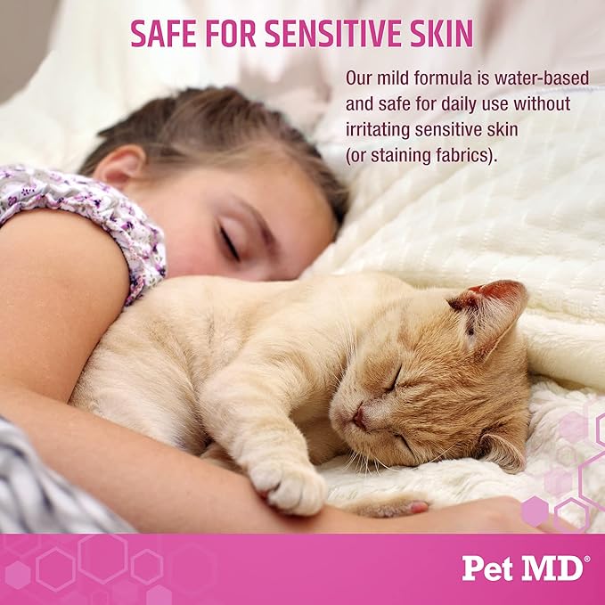 Pet MD Body Spray for Dogs & Cats, Deodorizing Dog Perfume Eliminates Odor, Long-Lasting Pet Cologne Spray for Dogs, Sweet Pea & Vanilla Scent