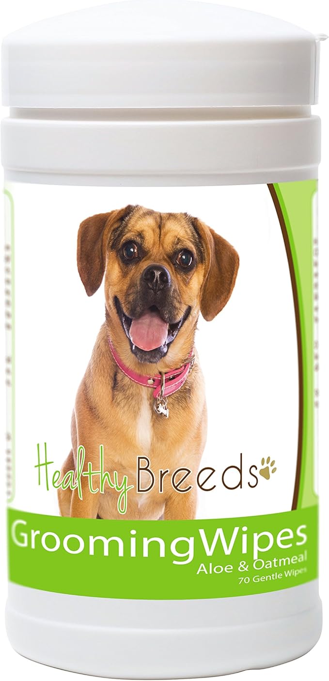 Healthy Breeds Puggle Grooming Wipes 70 Count