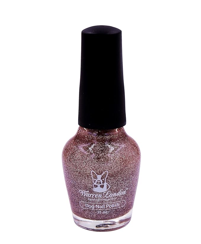 Warren London Dog Nail Polish in A Bottle Premium Coverage & Color- Made in USA- Sparkle Pink