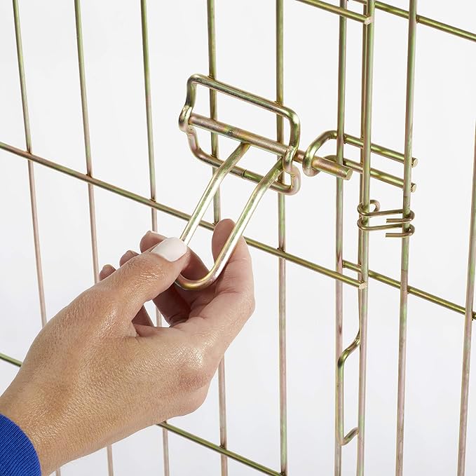 MidWest Homes for Pets Dog Exercise Pen & Playpen, 24" W x 24" H, No Door, Gold Zinc