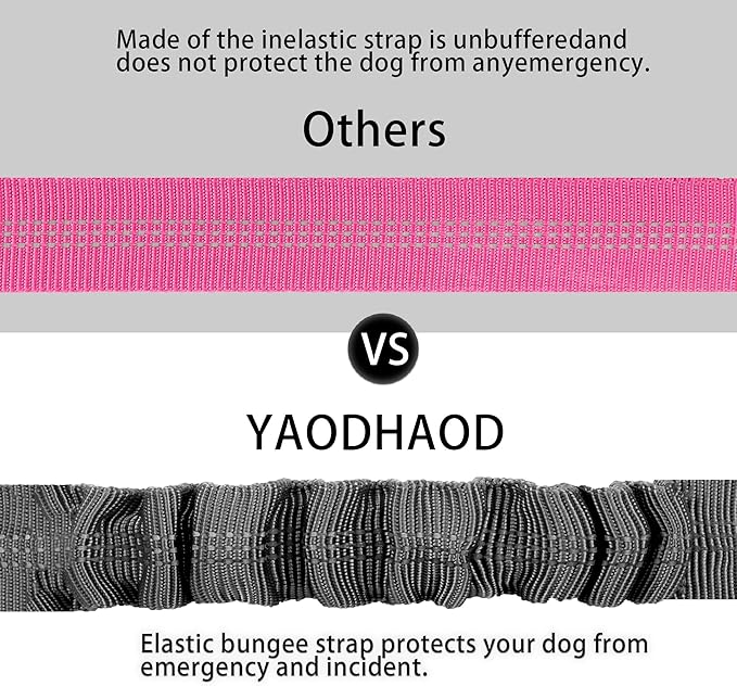 YAODHAOD Dog Seat Belts, Retractable Dog Seatbelts Harness for Car,Adjustable Restraint Safety Leads Vehicle Seatbelt Harness,Nylon Pet Safety Seat Belts Heavy Duty Car Harness for Dogs (Gray)