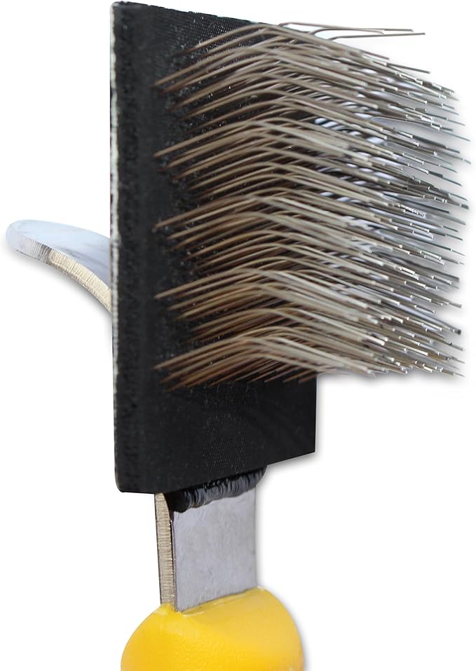 Mars Flexy-King Flexible Slicker Brush, Stainless Steel Bristles